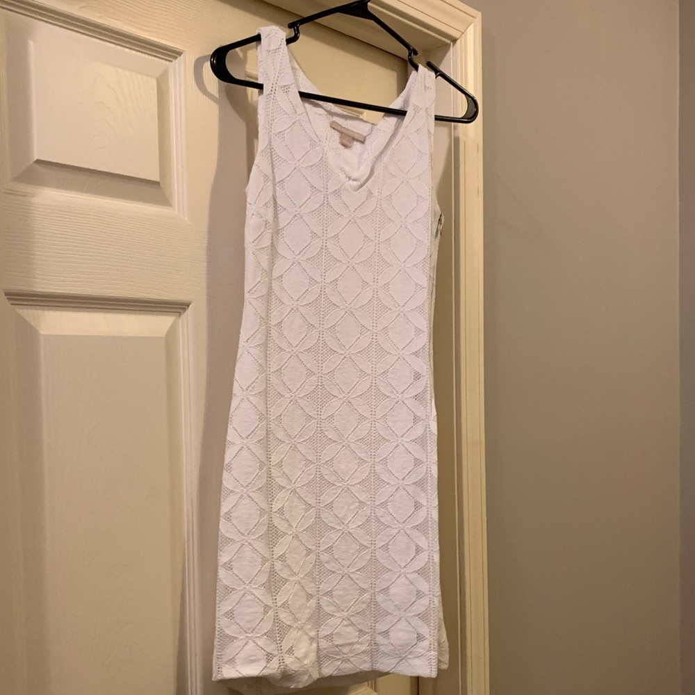 Banana Republic White Eyelet Dress